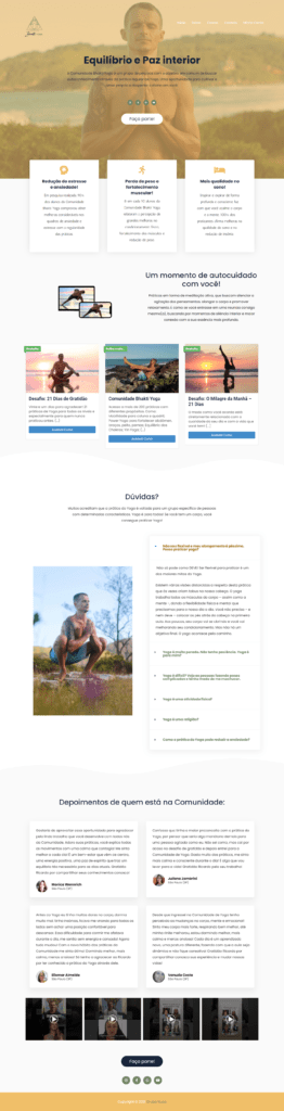 Site case de um portal de aulas online